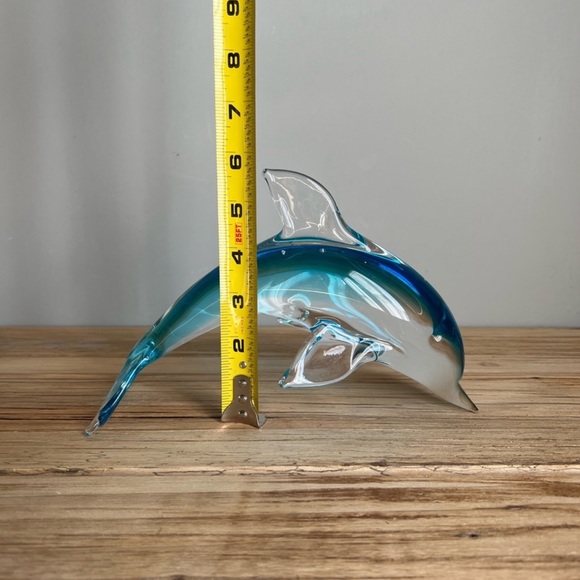 Fifth Ave Crystal Glass Dolphin Figurine - Picture 6 of 8
